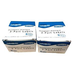Dymo Bundle of 2 Boxes of 30383 White Label White Printer Labels